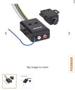 Scosche LOC2SL Line Output Converter Adjustable Amplifier Add On Module for Car Stereo, 2-Channel Signal Sensing Speaker Wire to RCA Adapter with Remote Control Knob, Black 90W 40 61OWmptgzkL