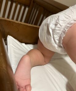 Amazon Brand - Mama Bear Gentle Touch Diapers, Hypoallergenic, Size 5, White, 132 Count (4 packs of 33) Size 5 (132 Count) 37 61OXdCsUcUL