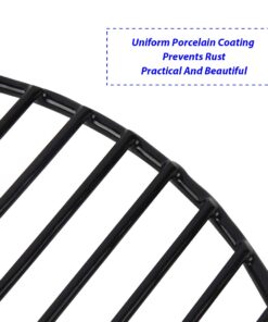KAMaster 10 Inch Round Grill Grate for Mini Big Green Egg Grates Replacement,Porcelain Coated Steel Wire Cooking Grid Grate (10"-for Mini Eggs) 10" 12 61OY9KGADL
