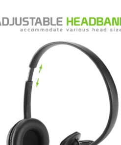 Cellet Hands-Free Over The Head Earpiece with Microphone Headset Compatible with Samsung Galaxy S10 S10+ S10e Note 9 LG G8 V40 Moto G7 Huawei P30 Laptop HTC ZTE BlackBerry-3.5mm Port Devices (EP35O) 8 61OYOtIb3hL