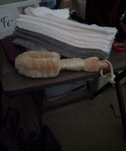 Dry Skin Bath Body Brush-100% Pure Natural Sisal Bristle. 9" Length 10 61OZcY8A3lL