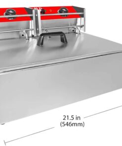 ALDKitchen Deep Fryer | Stainless Steel | 1 & 2 Baskets (2-basket) 2-basket 15 61OaRwcKijL