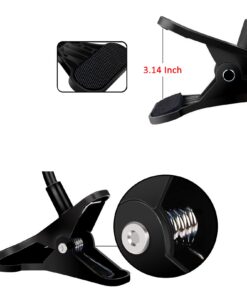 ZTON Cell Phone Holder, Universal Mobile Phone Stand, Lazy Bracket, Flexible Long Arms Clip Mount for iPhone, LG etc. in Office Bedroom Desktop (Black) 26 61OaSGm8SxL