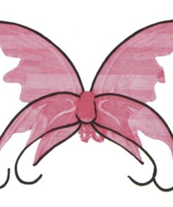 Fun World - Shimmering Butterfly Wings - Pink One Size Black/Pink