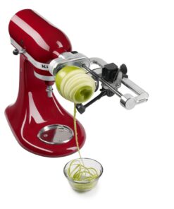 KitchenAid Fruit and Vegetable Spiralizer Attachment Stand Mixer, Polished Aluminum Spiralizer - 5 Blades 33 61Ob68Rn3KL