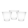 Party Essentials 9 oz Disposable Party Cups, Old Fashioned Tumblers, Cocktail Wine Glasses for Home, Picnic, Wedding, Birthday, 100 Count (Pack of 1), Clear, Hard Plastic 100 Count (Pack of 1) 46 61ObmzDtkDL