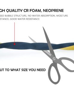 Foam Seal Tape-3 Rolls, 1/2 Inch Wide X 1/8 Inch Thick, Insulation Soundproofing Neoprene Rubber Door Weather StrippingTotal 59 Feet Long (19.7ft x 3 Rolls) 1/2in * 1/8in * 59FT 12 61Obq bN5kL 1