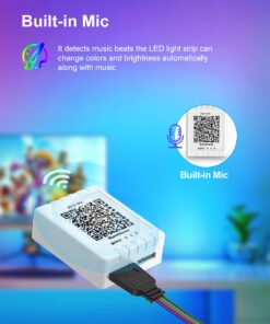 Nexillumi 100 ft LED Lights for Bedroom with Remote Color Changing LED Strip Lights 100FT 24 61Ocohg3xKL