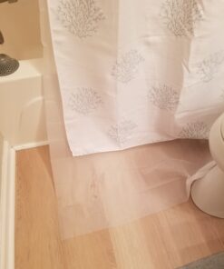 Hookless RBH14BS01 It’s A Snap! PEVA Snap-In Shower Curtain Liner, 70x69 In., Frost Solid White 12 61OdMFWD1bL