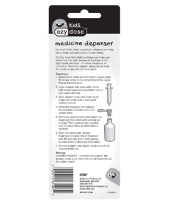 EZY DOSE Kids Baby Oral Syringe & Dispenser Calibrated for Liquid Medicine, Reduce Mess, Easy Way to Orally Administer Medication, 10 mL/2 TSP, Includes Bottle Adapter, Clear, BPA Free 26 61OdcX0tOwL