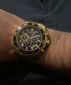 Invicta Men's Pro Diver Collection Chronograph Watch 48mm Gold & Blue 32 61OddF15YVL