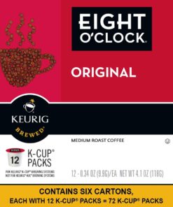 Alternative view of Eight O'Clock Coffee The Original, Single-Serve Keurig K-Cup Pods, Medium Roast Coffee Pods, 72 Count 12 Count (Pack of 6)