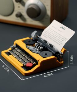 ENJBRICK Typewriter Building Set for Adults,Compatible with Legos Ideas Set,Collectible Retro Display Model Gift for Teens 10 61OeVs4axKL