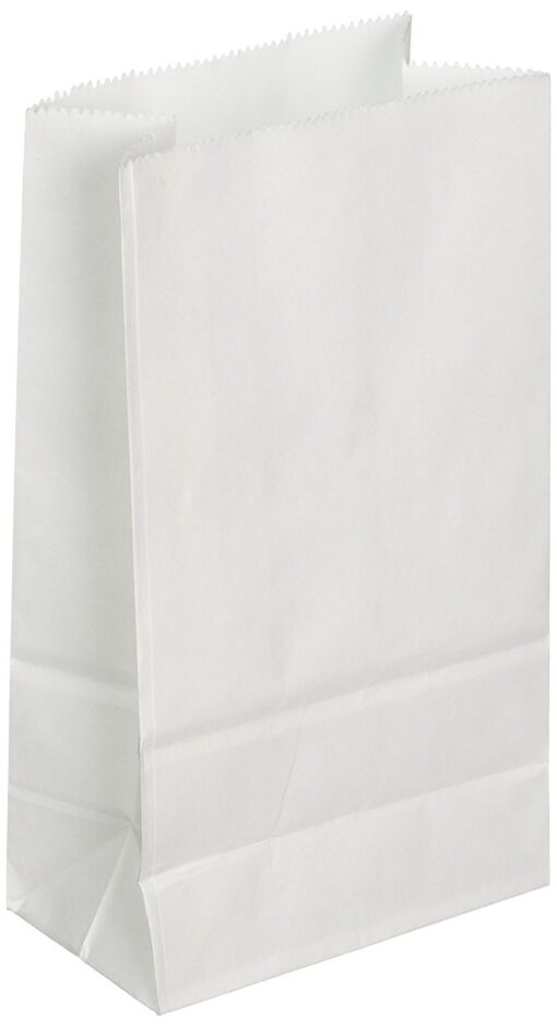 6lb White Rainbow Paper Bags (100Pcs/Pack)