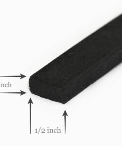 Neoprene Foam Weather Seal High Density Stripping with Adhesive Backing 1/2 Inch Wide 1/4 Inch Thick 50 Feet Long (1/2 x 1/4) 1/2 inch x 1/4 inch x 50 feet 11 61OfwZ3F3GL
