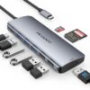 USB C Hub, Acodot 9 in 1 USB C to 4K@60HZ HDMI Multiport Adapter, 3 USB 3.0 Ports, SD/TF Card Reader, 100W PD, Desigend for MacBook Pro Air HP XPS and Other Type C Devices Space Grey 69 61Oh8NsrdSL