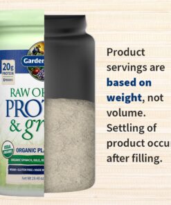 Garden of Life Raw Organic Protein & Greens Vanilla - Vegan Protein Powder for Women and Men, Plant and Pea Proteins, Greens & Probiotics, Gluten Free Low Carb Shake Made Without Dairy 20 Servings 20 Servings (Pack of 1) 22 61OhMPyDTYL 1