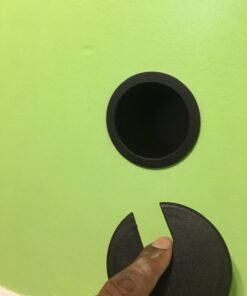 5 Pack Rok Hardware 3" (76mm) Black Round Computer Desk Table Port Wire Cable Cord Organizer Hole Cover Grommet, ROKRG3BLK 3" 5 28 61OhUrn46AL