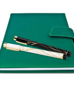 Pens Bulk 6-Pack, Black Ink pens,Quick Dry Ink Gel Pens, Medium Point Pens,Waterproof Micro-Pen,White and simple fashion penholder Smooth Writing for Office Supplies School Home Note Taking writing White 21 61Oir 9VfrL