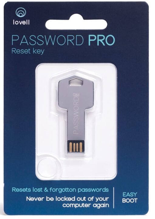 Password Reset Key Pro Next Generation - USB 3.0 Works w/Windows 98, 2000, XP, Vista, 7, & 10 - Fast Access No Internet Connection Needed - Reset Lost Passwords on Windows Based PC & Laptop Password Reset (New Version)