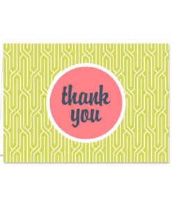 Mod Thank You Note Card Assortment Pack - Set of 36 cards - 6 designs blank inside - with white envelopes (53876) Mod 22 61OjsGwUQhL