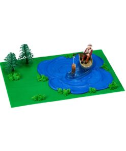 DecoPac Fisherman with Action Fish DecoSet Cake Decoration, 3 Piece Set, (16334) 24 61OkTadxiNS
