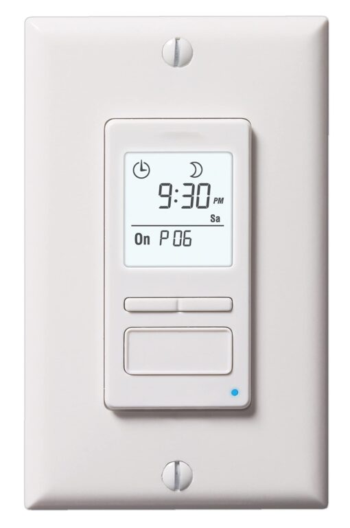 Honeywell Home RPLS740B ECONOswitch 7-Day Solar Programmable Switch, Lights and Motors, Indoor and Outdoor, Energy Saving Timer