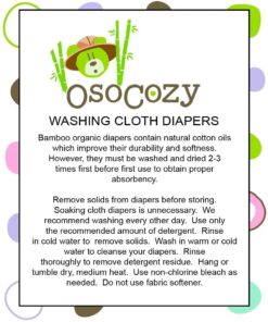 Organic Cotton Blend Prefold Cloth Diapers by OsoCozy (6 Pack) - 70% Rayon from Bamboo Fibers, 30% Organic Cotton. Eco-Friendly, Absorbent & Soft - Traditional Small 7-15 lbs. Small Size 1 - Fits 7-15 Pound 15 61OlI5F5brL