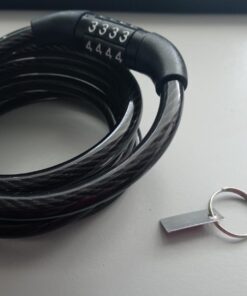 Master Lock Bike Lock Cable, Combination Bicycle Lock, Cable Lock for Outdoor Equipment, Black 4 Ft. Preset Combo 1 Pack 35 61OmSDqKIUL