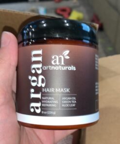 Artnaturals Argan Hair Mask Conditioner - (8 Oz/226g) - Deep Conditioning Treatment - Organic Jojoba Oil, Aloe Vera & Keratin - Repair Dry, Damaged, Color Treated, Natural Hair Growth - Sulfate Free 64 61Ongm3bTOL