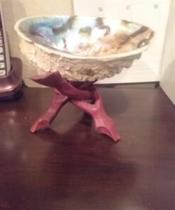 Natural Abalone (Pāua) Shell, with Stand,6-6.5 Inches,Supreme for Smudging,Cleansing Home,Meditation,Shell Crafts,Incense Holder,100% Natural, Sustainably Sourced by Ocean Shell Studios NZ 6"-6.5" 34 61OqRRdwpL