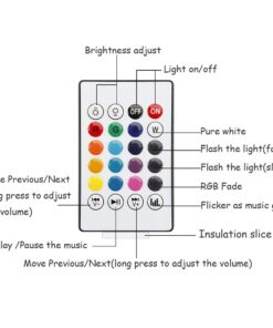Texsens LED Light Bulb Bluetooth Speaker, 6W E26 RGB Changing Lamp Wireless Stereo Audio with 24 Keys Remote Control 23 61OqTSYocNL