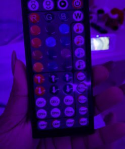 Tenmiro Led Lights for Bedroom 100ft (2 Rolls of 50ft) Music Sync Color Changing Strip Lights with Remote and App Control RGB Strip, for Room Home Party Decoration 34 61OqZft1BWL