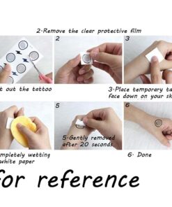 Panda Legends 3 Sheets Snake Scales Temporary Tattoos Body Art Tattoo Stickers for Halloween Cosplay Costume Party,multicolor,one size 9 61OrFBJYV3L