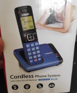 VTech CS6719-15 DECT 6.0 Phone with Caller ID/Call Waiting, 1 Cordless Handset, Blue 1 Handset 46 61OsDcAeUnL