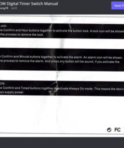 Timer Outlet, Nearpow Multifunctional Infinite Cycle Programmable Plug-in Digital Timer Switch with 3-Prong Outlet for Appliances, Energy-Saving Timer, 15A/1800W Blue 1 37 61OsUAO jfL