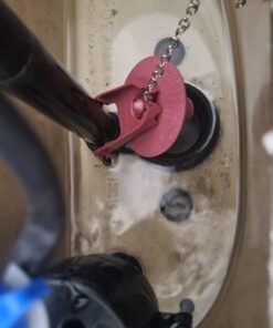 Fluidmaster 502P21 PerforMAX Universal Water-Saving Long Life Toilet Flapper for 2-Inch Flush Valves, Adjustable Solid Frame Design, Easy Install, Red, 1 pack 25 61Ot3mWTZaL