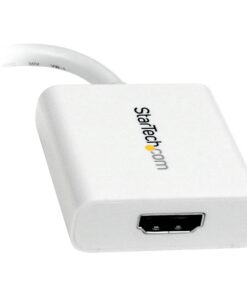 StarTech.com Mini DisplayPort to HDMI Adapter - mDP to HDMI Video Converter - 1080p - Mini DP or Thunderbolt 1/2 Mac/PC to HDMI Monitor/Display/TV - Passive mDP 1.2 to HDMI Dongle - White (MDP2HDW) 4 61OtmBQ3yGS