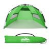 Outrav Pop Up Beach Tent - Quick and Easy Set Up, Family Size, Portable Sun and Water Shelter and Shade Canopy - for Fishing, Camping, Hiking and Outdoor Activities Green 22 61Ov1CfoFAL