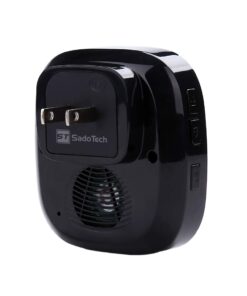 CROSSPOINT Extra Add-On Battery Free Plugin Receiver for the CROSSPOINT Expandable Wireless Doorbell Alert System, Model ER, Black 1 Add-On Crosspoint Receiver 9 61Ow hXPlCL