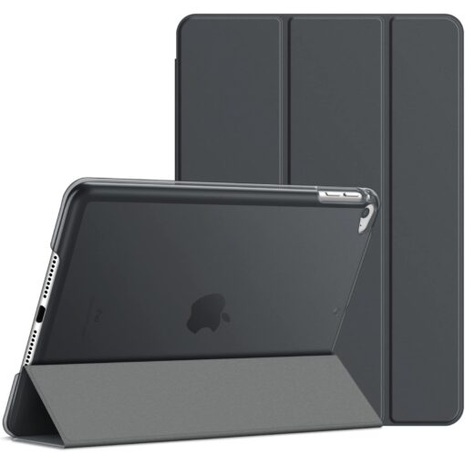 JETech Case for iPad Mini 4, Smart Cover with Auto Sleep/Wake (Dark Grey) Dark Grey