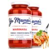 Keto Marinara Pasta and Pizza Sauce by Yo Mama's Foods - Pack of (2) - No Sugar Added, Low Carb, Low Sodium, Gluten Free, Paleo Friendly, and Made with Whole, Non-GMO Tomatoes. 1.56 Pound (Pack of 2) 16 61OwS5lvlmL