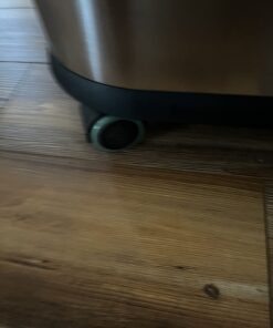 simplehuman 50 Liter / 13.2 Gallon Slim Open Top Trash Can, Commercial Grade Heavy Gauge Brushed Stainless Steel 50 Liter Slim 37 61Owr5OqufL