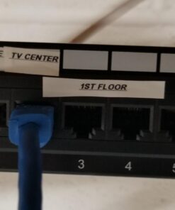 TRENDnet 24-Port Cat5-5e RJ-45 UTP Unshielded Patch Panel, Wallmount or Rackmount, 100Mhz, Color-Coded Labeling, Cat5,Cat5e,Cat4,Cat3 Compatible, 1U Rackmount, Black, TC-P24C5E 33 61Ox sG0wQL