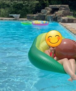 Jasonwell Inflatable Avocado Pool Float Floatie with Ball Water Fun Large Blow Up Summer Beach Swimming Floaty Party Toys Lounge Raft for Kids Adults (XL) Avocado-XL 31 61Oy4icdbxL
