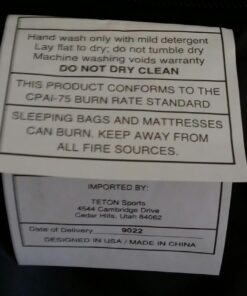 TETON Sports Mammoth Queen Size Sleeping Bag- Double Sleeping Bag – A Warm Bag The Whole Family can Enjoy – Great Sleeping Bag for Camping, Hunting and Base Camp. Compression Sack Included Grey (Cotton Flannel Liner) Mammoth 0F 59 61OyCErNQKL