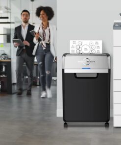 BONSEN Heavy Duty Paper Shredder, 24-Sheet Cross-Cut Shredder, 40-Min Continuous Running Time, Commercial Grade Shredder for Office, 9-Gallon Big Basket, 55dB Super Quiet, P-4 High Security (S3105) 26 61P ZygaZDL
