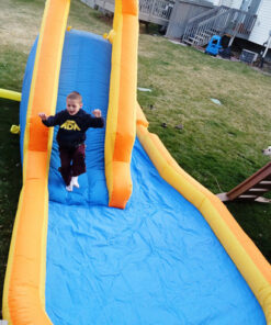 Blast Zone Spray N Splash 2 - Inflatable Water Park with Blower - Premium Quality - Easy Setup 20 61P0aAVoYL