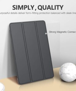 MoKo Case Fit New iPad Mini 5 2019/Mini 4 2015 (5th/4th Generation 7.9 inch), Slim Lightweight Smart Shell Stand Cover with Translucent Frosted Back Protector, with Auto Wake/Sleep,Space Gray Space Gray 27 61P0hW9weHL