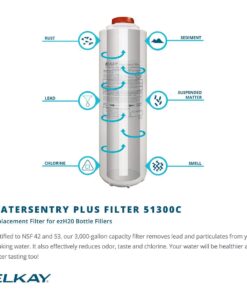 Elkay LZS8WSLK EZH2O Bottle Filling Station with Single ADA Cooler, Filtered, 8 GPH, Light Gray, Commercial 8 61P20FiBiGL 1